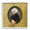thumbnail image 5 of Stupell Industries Funny Classic Vintage Style White Dog Wearing Military Uniform, 17 x 17, Design by Amanda Greenwood, 5 of 5