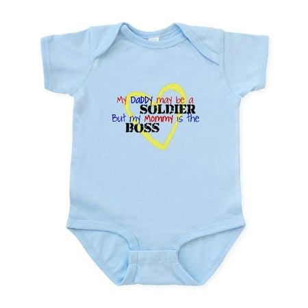 

CafePress - Daddy SOLDIER Mommy Boss Infant Bodysuit - Baby Light Bodysuit Size Newborn - 24 Months
