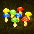 thumbnail image 4 of 8-Pack Solar Mushroom Lights for Garden Decor, 8 Modes Waterproof Outdoor Multi-Colored Mushroom LED Fairy Lamp for Christmas, 4 of 5