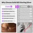 thumbnail image 5 of ChicSilver 925 Sterling Silver Heart Necklace for Women Tiny Small Heart Necklace for Women Endlessness Love Dainty Necklaces - 16", 5 of 11