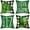 Lucky Charms, variant on St Patricks Day Clover Decorative Throw Pillow Cover 16x16 Set of 4, Black White Buffalo Plaid Check Lucky Charms Shamrock Outdoor Pillowcase, Spring March Hat Gift Cushion Case Home Decor