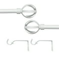 thumbnail image 5 of Achim Buono II Halo White Decorative Rod & Finial - Modern 48 in x 86 in, 5 of 6