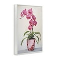 thumbnail image 4 of Stupell Industries Modern Pink Orchid Botanical & Floral Painting White Framed Art Print Wall Art, 20 x 30, 4 of 10