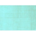 thumbnail image 1 of Ahgly Company Indoor Rectangle Solid Light Blue Modern Area Rugs, 7' x 10', 1 of 4