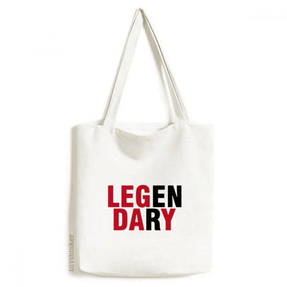 Legendary Leg Day Art Deco Fashion Tote Canvas Bag Shopping Satchel Casual Handbag