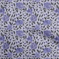 thumbnail image 1 of oneOone Georgette Viscose Purple Fabric Floral Retro Dress Material Fabric Print Fabric By The Yard 42 Inch Wide, 1 of 5