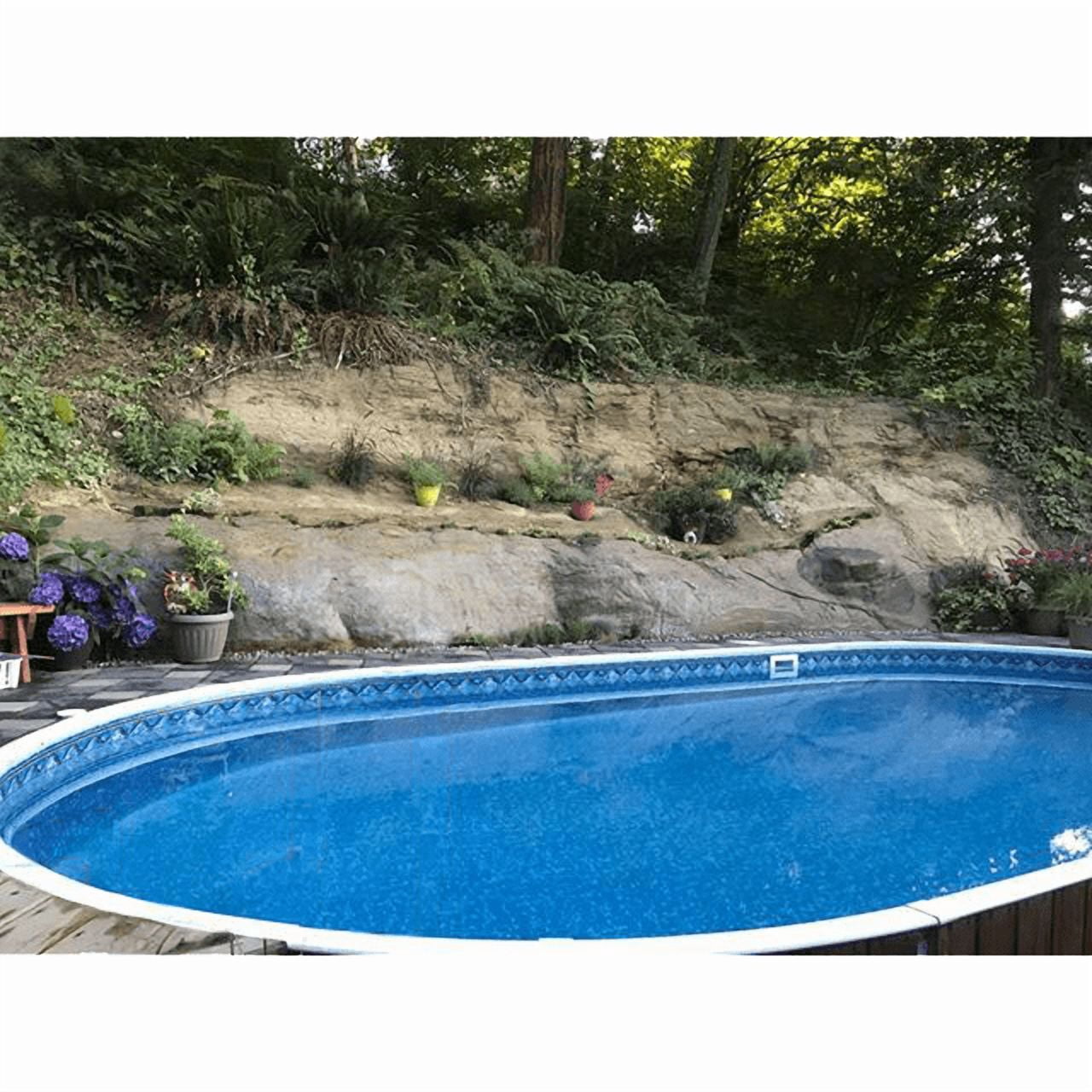 Lake Effect Pools 12' x 24' x 52" Oval Dominica Semi Inground Swimming Pool