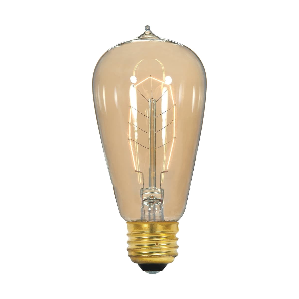 Satco S2414 Vintage Style 40 Watt 120V ST19 Incandescent Light Bulbs 2700K 160 Lumen E26 Medium Base Dimmable (6 Pack)