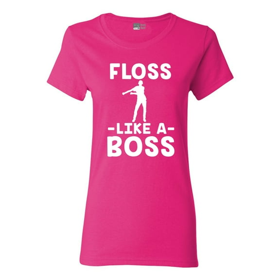 Ladies Floss Like A Boss Dance Floor Funny DT T-Shirt Tee