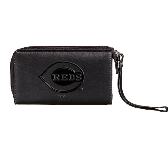 Black Cincinnati Reds Cell Phone Wristlet Wallet