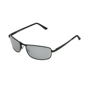 Foster Grant Mens Rectangle Fashion Sunglasses Black