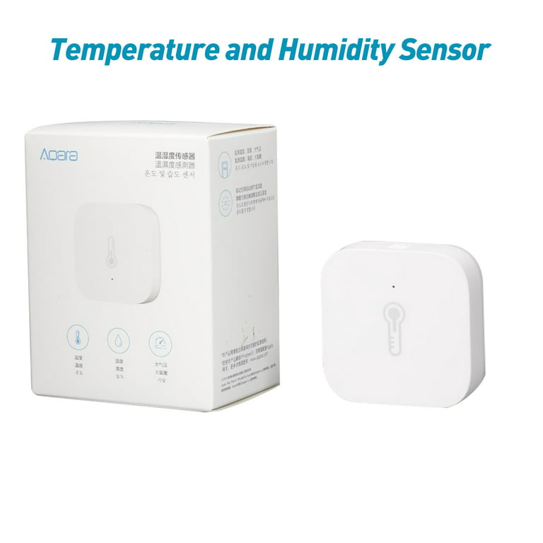 Temperature Sensor Smart Aqara Humidity Sensor for Remote Monitoring and  Home Automation REQUIRES AQARA HUB Compatible with Apple HomeKit