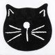 thumbnail image 4 of Cat Face Bathroom Rugs, Non Slip Bathroom Cat Bath Mat, Home Living Room Mat, Machine Washable Room Carpet, Microfiber Doormat, 24x24 Inch (Black), 4 of 4