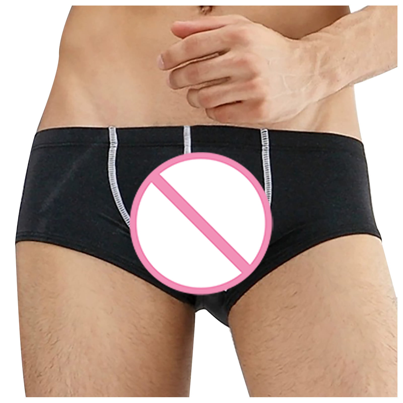 2/pack Mens Elastic C String Thong Underwear Invisible Panties