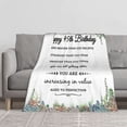 thumbnail image 2 of DAJU 85th Birthday Gifts for Women/Men 85 Years Old Birthday Decoration Blanket Gift(30*40inch), 2 of 6