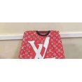 thumbnail image 2 of Barber and Hair Stylist Cape Red and White Letters, 2 of 5