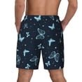 thumbnail image 2 of Lsque Mens Swim Trunks Beautiful Butterflies Pattern - Bathing Suit Compression Liner - Beach Swim Shorts Swimwear - (S-3XL) - Stretch Quick Dry -Small, 2 of 9