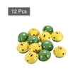 thumbnail image 3 of Jingle Bells, 40mm 12 Pack Carbon Steel Craft Bells with Star Cutouts for DIY, Christmas Decoration, Green/Yellow, 3 of 6