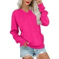 thumbnail image 3 of WTXUE Long Sleeve, Women'S Sports Sweatshirt Basic Solid Color Pullover Casual Top, Workout Tops, T-Shirts (Hot Pink, XL), 3 of 5