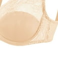 thumbnail image 4 of Qetyuw Women's Lace Bras Plus Size Embroidered Sheer Unpadded Underwires Unlined Demi Bras with Wire See Through Bras, 4 of 4