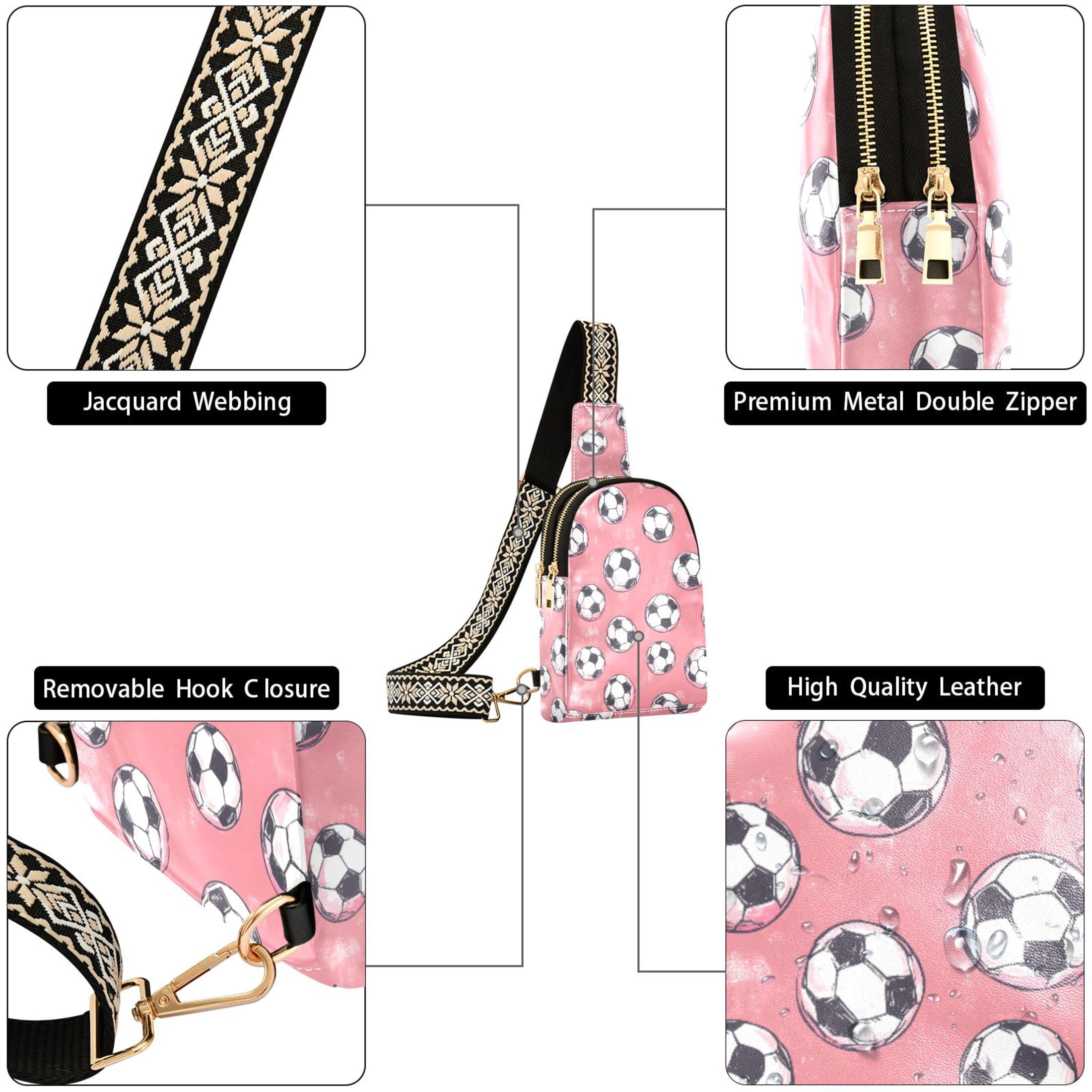 ALAZA Footballs Sling Bag for Women Men Waterproof Crossbody Chest Bags