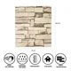 thumbnail image 3 of Panel Adhesivo Pared Decorativo Azulejo Cocina Ladrillo 10pz, 3 of 6