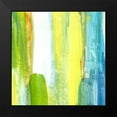 thumbnail image 2 of King 20x20 Black Modern Framed Museum Art Print Titled - Brush Stroke II, 2 of 5