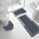 thumbnail image 5 of Juego De Alfombras De Goma Juego de 3 alfombrillas de baño azules con base antideslizante de goma superabsorbente, secado rápido y lavables para ducha. JASKFLY, 5 of 9