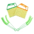 thumbnail image 5 of KAKOWELY window seal cleaner 1 Set Window Blind Cleaner Tool Blind Cleaner Duster Tool 7 Finger Dusting Brush Handheld Mini Duster Brush For Air Conditioner Blinds Fan Housekeeping Car Vent, 5 of 5