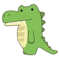 thumbnail image 3 of Slick Woody's 30" Alligator Vinyl Underwater Pool Mat Tattoo in Green, 3 of 3