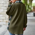 thumbnail image 4 of Puntoco Coat Chaqueta De Punto Estampada Para Mujer Camisa A Cuadros Suelta Chaqueta De Solapa De Manga Larga Liquidación Puntoco Puntoco-1, 4 of 4