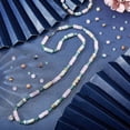 thumbnail image 4 of 1 Box DIY Stretch Bracelets Making Kit Including 1 Strand Amazonite Jasper Heishi Disc Rondelle Spacer Beads & 1 Roll Stretchy Beading Elastic Thread for Jewellery Making Crafts, 4 of 9