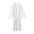thumbnail image 4 of Leesechin Womens Plus Size Flannel Hooded Pajamas Bathrobe Long Pajamas Lovers Home Clothes, 4 of 4