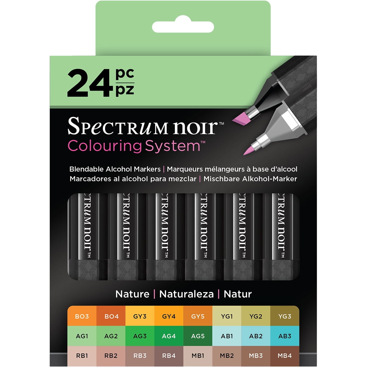 Spectrum Noir Alcohol Markers Nature, 24 Count