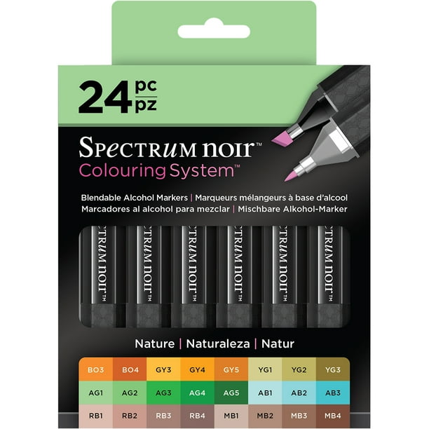 Spectrum Noir Alcohol Markers Nature, 24 Count