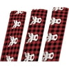 Hyjoy Christmas Cattle Buffalo Plaid Wrapping Paper for All Gift Wrap Occasions 3 Sheets-23 inch X 58 inch Per Sheet