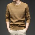 thumbnail image 1 of TINZ Manteau Chandail en Tricot à Manches Longues Col Ras du Cou Chandail Doux à Texture Motif Design Confortable Chaud Tenue Décontractée Manteau d'Hiver Moderne pour Hommes Manteaux d'Hiver de Longueur Moyenne pour Hommes, 1 of 8