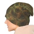 thumbnail image 7 of Beanie Hats for Men and Women, Fractal Future Brown Particles Patterns Adult Unisex Knit Hat Winter Warm Skull Cap, 7 of 7