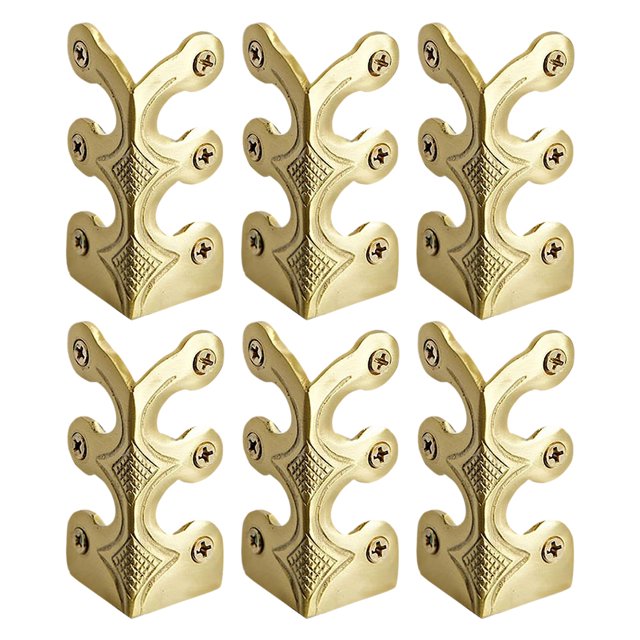 Protección Decorativa La Esquina Hierro Protectores 6 PCS Vintage