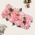 thumbnail image 5 of Wedding Arch Flowers Row, Table Runner Centerpieces - Rose Flower Arrangements Decor for Sweetheart Reception Wedding Ceremony and Flower Wall Backdrop, 5 of 7