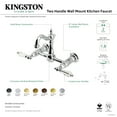 thumbnail image 7 of Kingston Brass KS2445WLL Willshire Double-Handle Wall-Mount Bridge Kitchen Faucet, Oil Rubbed Bronze, 7 of 7