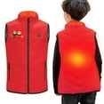 thumbnail image 5 of Gamivast Boys Heated Jacket Vest for Kids Size 4-15 Christmas 13 Heating Zones and 5-Levels Puffer Vests Pockets Holiday Xmas Zip up Stand Collar Sleeveless Coats Washable Vest no Power Bank, 5 of 5