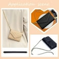 thumbnail image 5 of Clutch Bag Conversion Leather Strip 7.3 Inch DIY Purse Chain Strap Connection Accessories Envelope Bag Conversion Leather Strap with D-Ring Clasp, 5 of 5