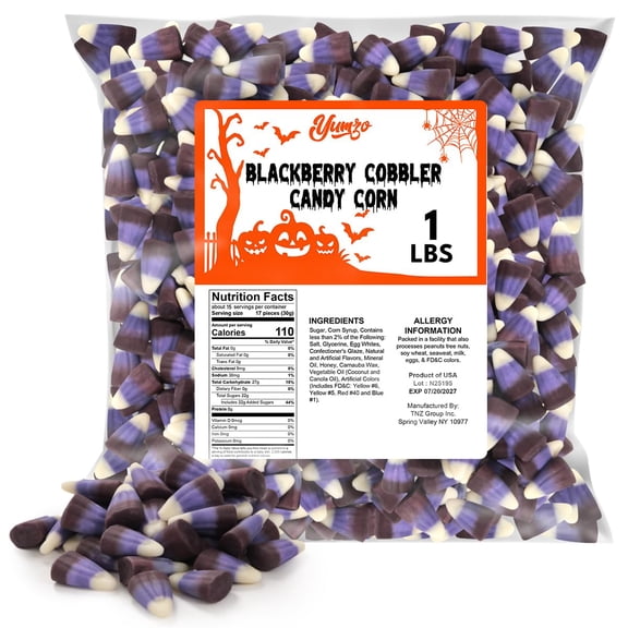 Yumzo Blackberry Cobbler Candy Corn Candies, Halloween Candy, 1 lb Bag