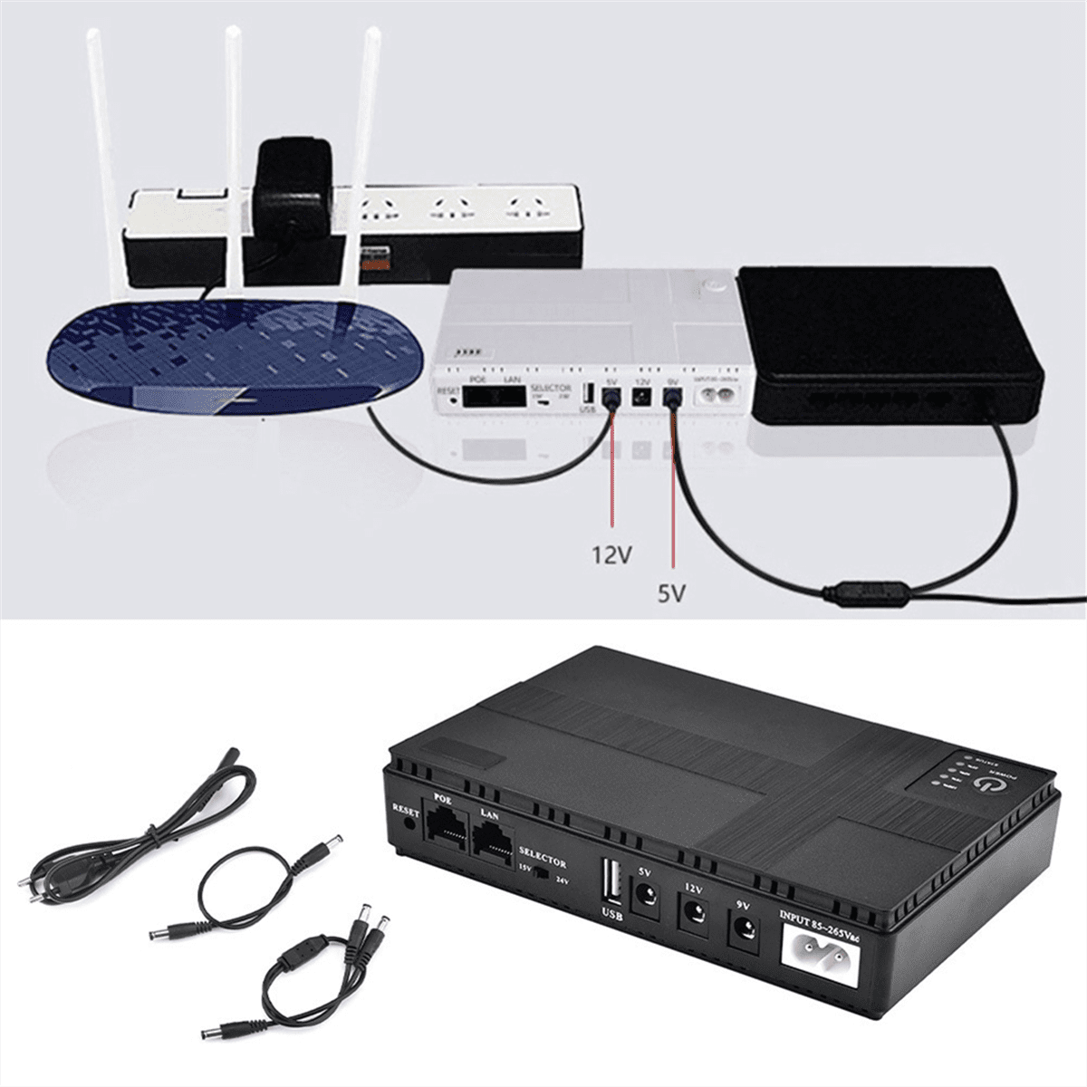 UPS Uninterruptible Power Supply Router C,US Plug