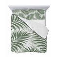 thumbnail image 7 of Quilts Twin-XL Size Bedding Set, Green Palm Leaves Lightweight Quilted Comforter, Summer Botanical Tropical Plants Soft Reversible Bedspread Coverlet with Pillow Covers for All Season, 68" x 98", 7 of 7