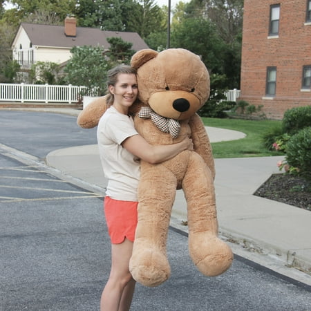 Joyfay 63 inch Light Brown Giant Stuffed Teddy Bear Animal Plushie Plush Toy for Adults Children Christmas Wedding Anniversary Birthday Valentine's Day Gift