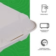thumbnail image 4 of Eco-Products EP-HC81NFA Vanguard 8 in. x 8 in. x 3 in. 1-Compartment Renewable and Compostable Sugarcane Clamshells - White (200/Carton), 4 of 7