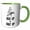Green/White, variant on 3drose, Atv Mud Up or Shut Up Cool Quad Biker Design, 11oz Magic Transforming Mug