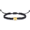 thumbnail image 1 of Pulseras con inicial de corazón para mujer, regalo de 26 letras con dijes iniciales, pulsera hecha a mano con cuerda trenzada, joyería ajustable para mamá, hija, joyería de cumpleaños, 1 of 5